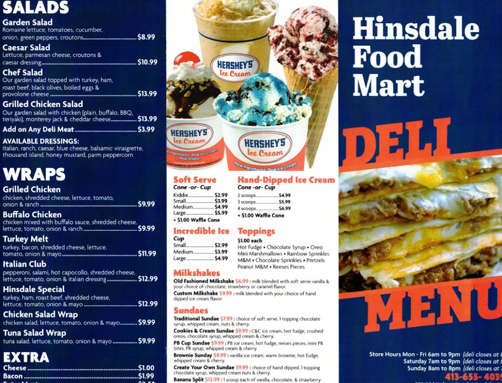 Hinsdale Food Mart Menu image 2